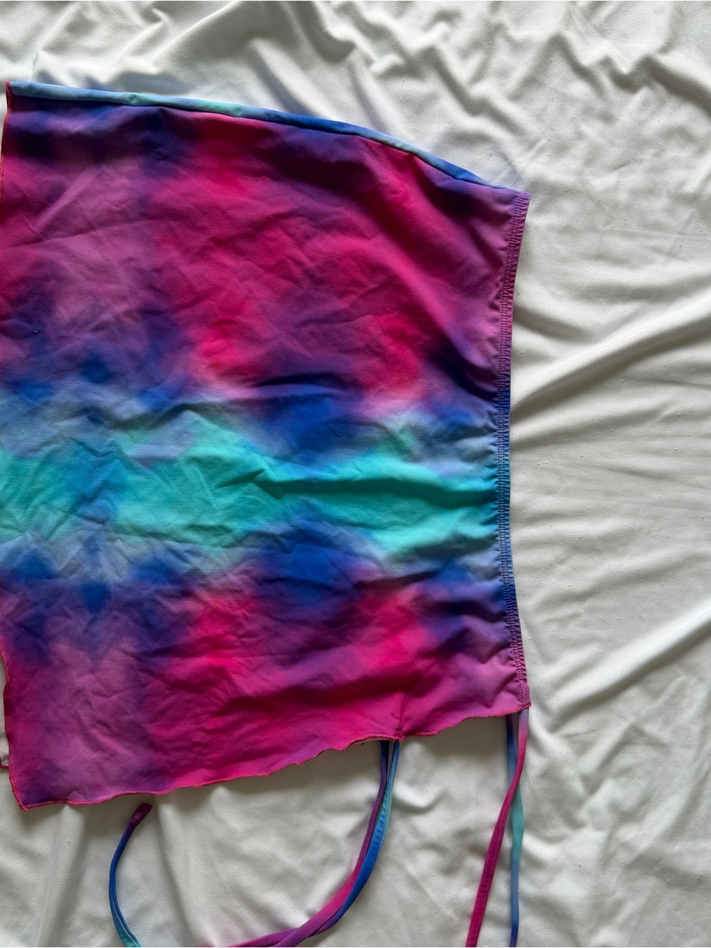 Womens Tie-Dye Multicolor Swim Skirt